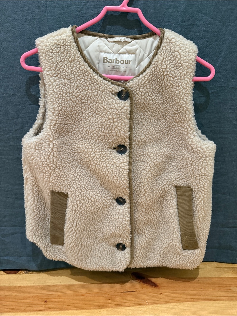 Barbour Shearling Fleece Gilet Vest